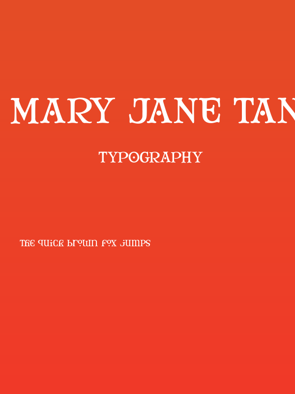 Mary Jane Tankard Poster