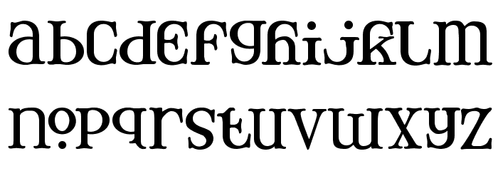 Mary Jane Tankard Font LOWERCASE