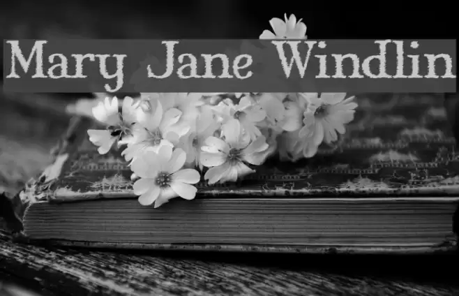 Mary Jane Windlin Font examples