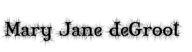 Mary Jane deGroot Font
