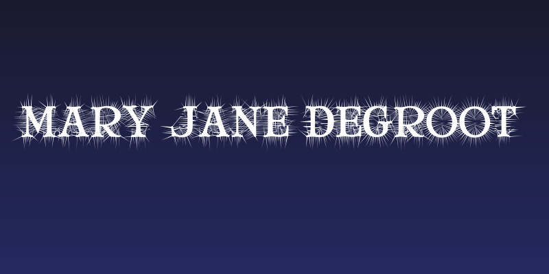 Mary Jane deGroot Social Header