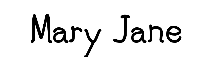 Mary Jane  Frei Schriftart Herunterladen