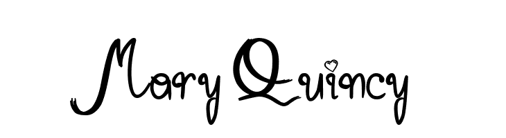 Mary Quincy  font caratteri gratis