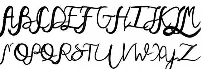 Mary Quincy Schriftart Groß