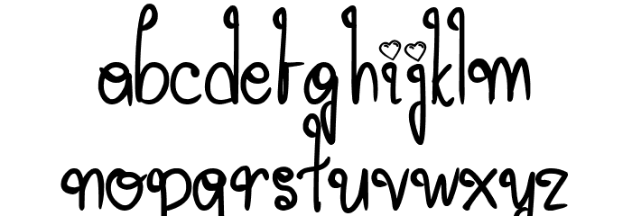 Mary Quincy Font LOWERCASE