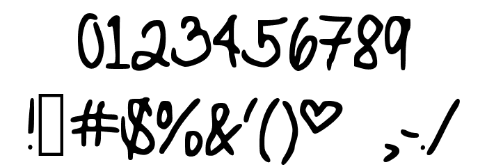 MaryKate Font OTHER CHARS