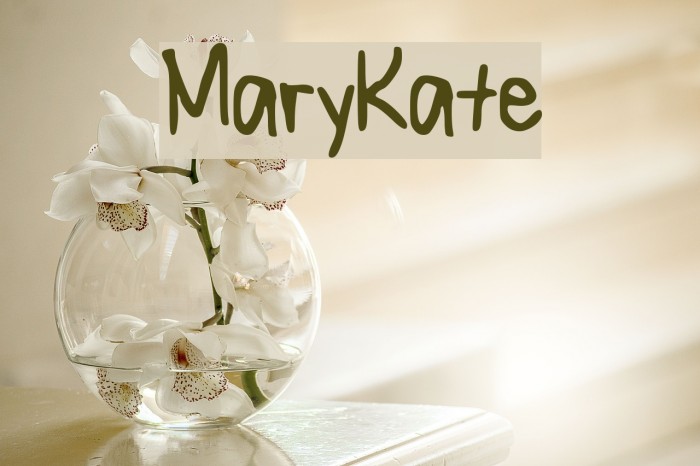 MaryKate Font examples