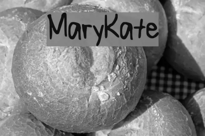 MaryKate Font examples