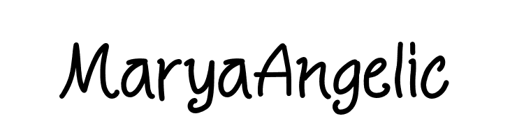 Marya Angelic  les polices de caractères gratuit tlcharger