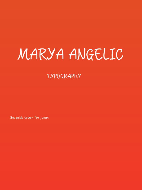 Marya Angelic Poster