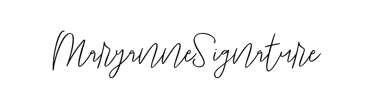 Maryanne Signature  Frei Schriftart Herunterladen