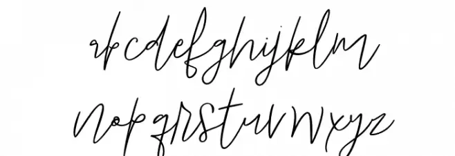 Maryanne Signature Caratteri MINUSCOLO