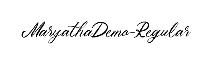 MaryathaDemo-Regular  Frei Schriftart Herunterladen
