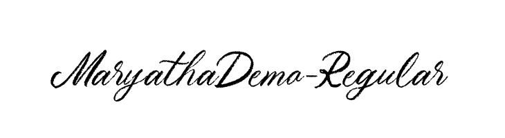 MaryathaDemo-Regular  font caratteri gratis