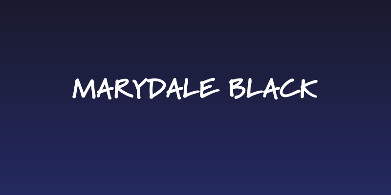 Marydale Black Social Header