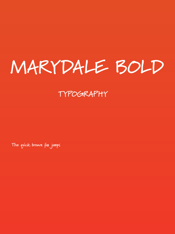 Marydale Bold Poster