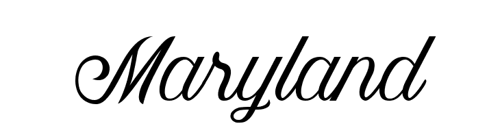 Maryland  フリーフォントのダウンロード