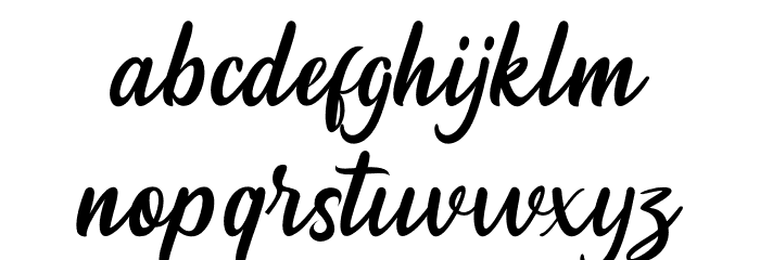 Maryland Font LOWERCASE