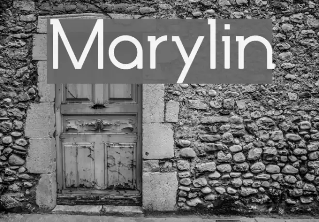 Marylin Font examples