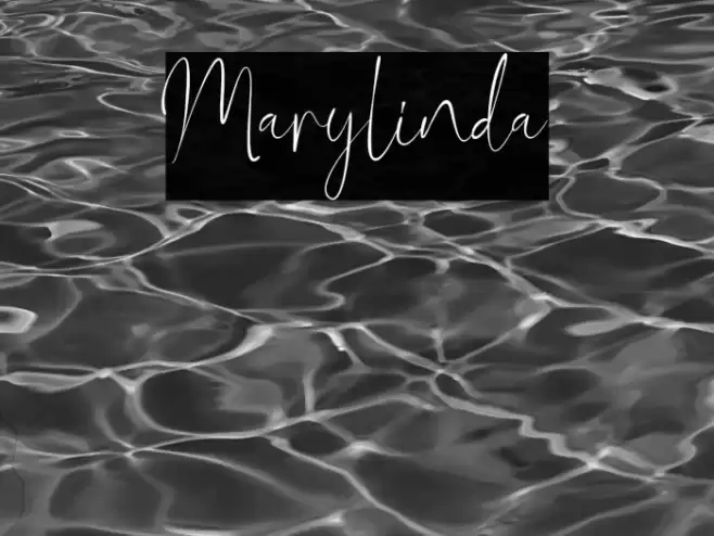 Marylinda Font examples