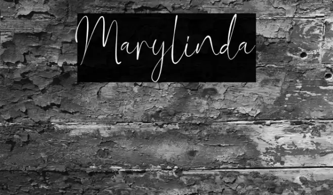 Marylinda Font examples