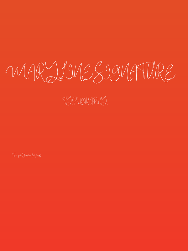 MarylineSignature Poster