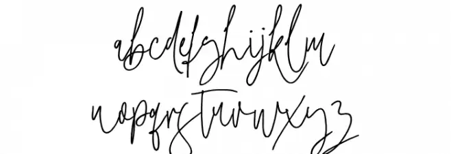 MarylineSignature 字体 小写