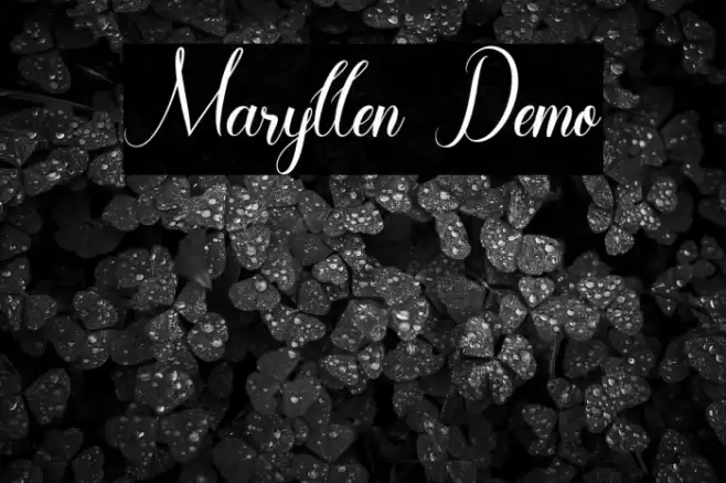 Maryllen Demo Font examples