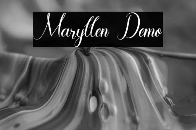 Maryllen Demo Font examples