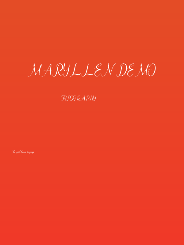 Maryllen Demo Poster