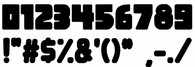 Mas Bro Demo Font OTHER CHARS