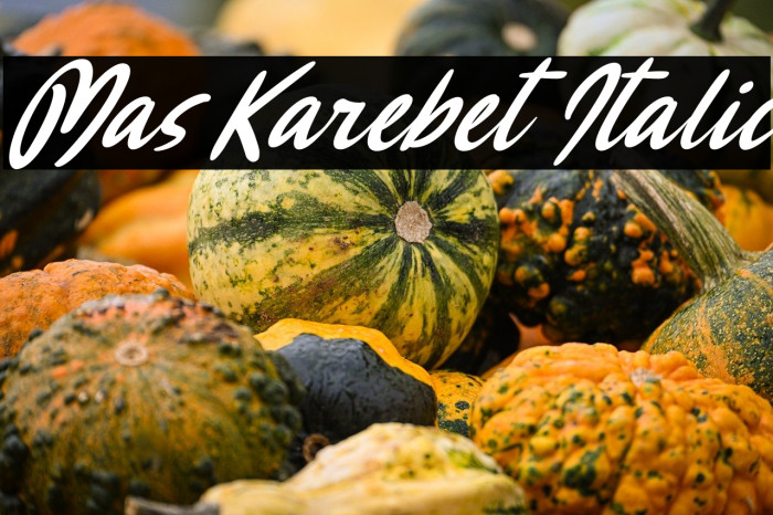 Mas Karebet Italic Example 2