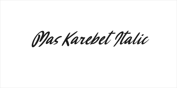 Mas Karebet Italic Logo