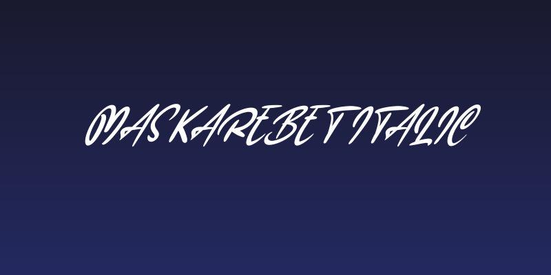 Mas Karebet Italic Social Header