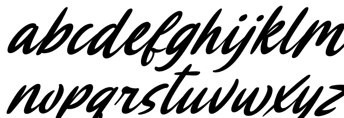 Mas Karebet Italic Font LOWERCASE