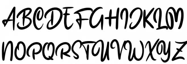 Mas Karebet Schriftart Groß