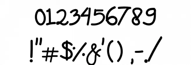 Mas Pendi Wow Font OTHER CHARS