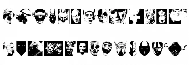 MasKs Caratteri MAIUSCOLE