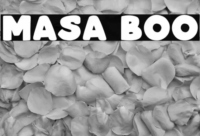 Masa Boo フォント examples