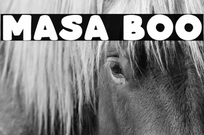 Masa Boo フォント examples
