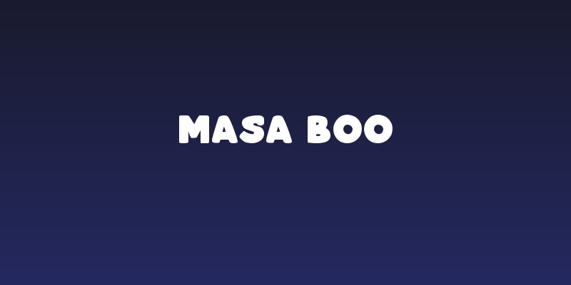 Masa Boo Social Header