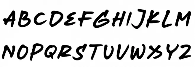 Masa Organic Hand Alternate One Шрифта ВЕРХНИЙ