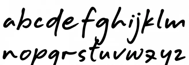 Masa Organic Hand Alternate One Шрифта строчной