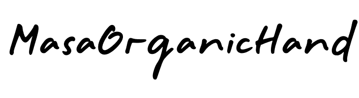 Masa Organic Hand  les polices de caract&egrave;res gratuit t�l�charger