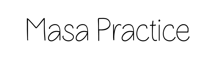 Masa Practice  font caratteri gratis