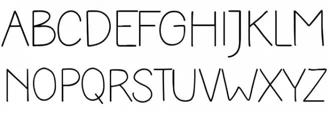 Masa Practice Font UPPERCASE