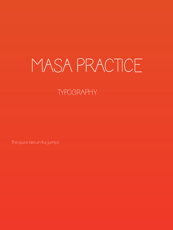 Masa Practice Poster