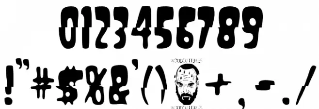 Masacre Digital Font OTHER CHARS