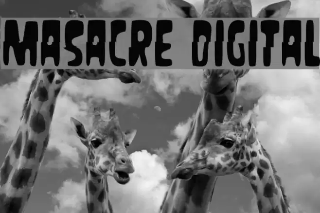 Masacre Digital Font examples