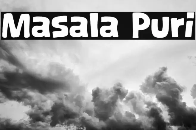 Masala Puri Schriftart examples